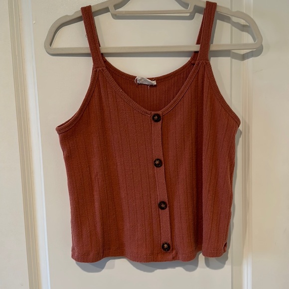 Cropped button down tank - Picture 1 of 1